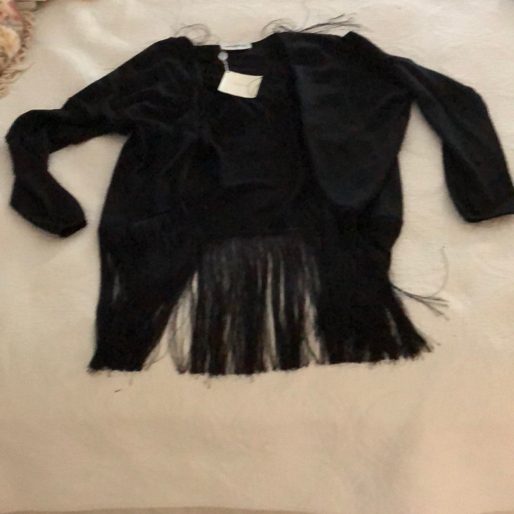 NWT EMILIO PUCCI fringe trim sweater